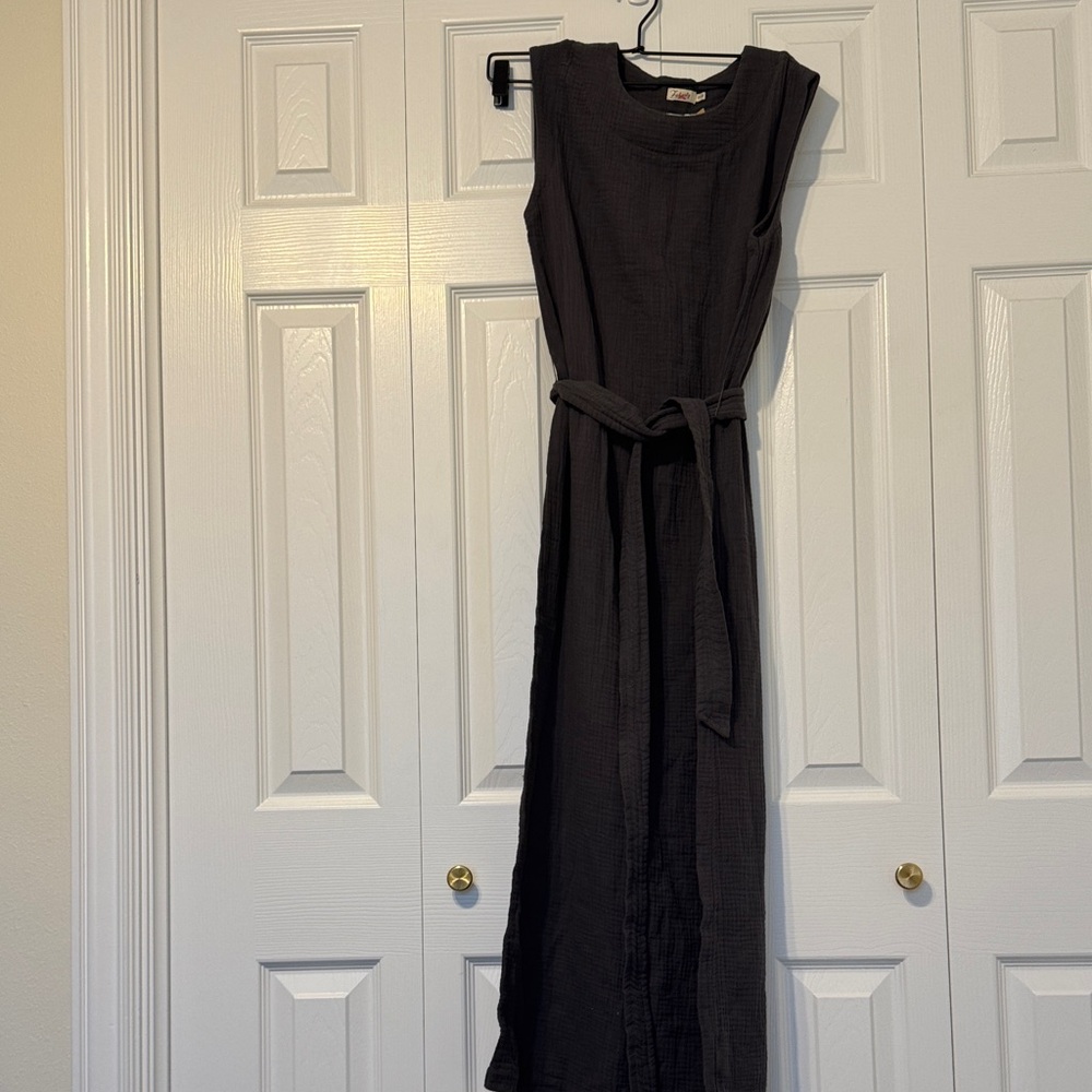 Faherty Charcoal Guaze dress szXS. NWT A12 - Picture 3 of 5